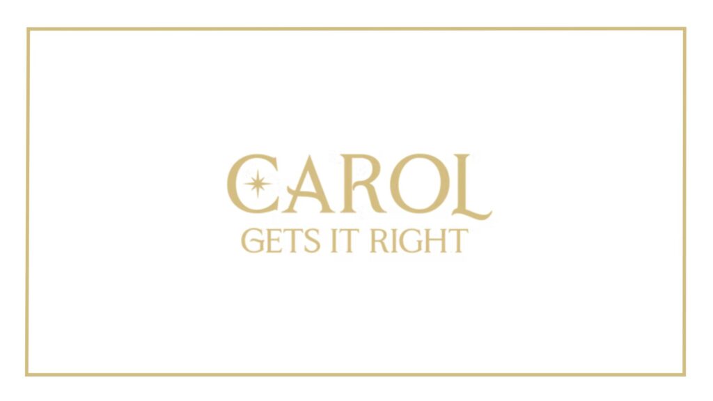 carol gets it right logo
